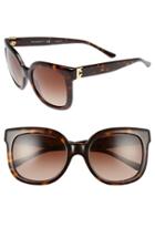 Women's Tory Burch 54mm Oversized Sunglasses - Dark Tortoise