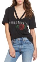 Women's Sun & Shadow World Tour Ripped Neck Tee