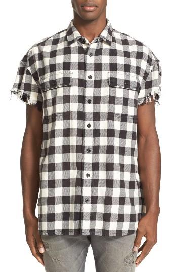 Men's R13 Destroyed Flannel Shirt