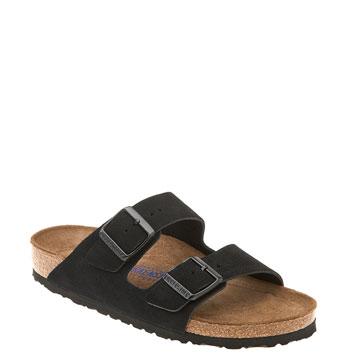 Birkenstock 'arizona' Soft Footbed Suede Sandal (women) Black Suede