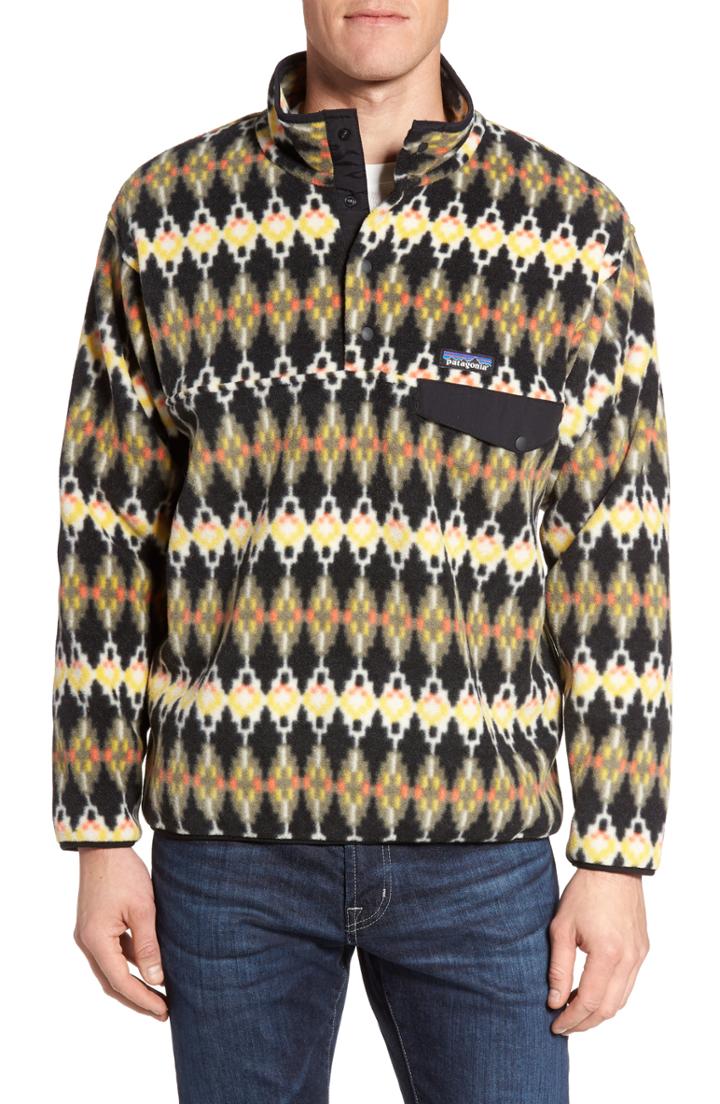 Men's Patagonia Synchilla Snap-t Pullover - Green