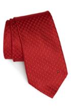 Men's Salvatore Ferragamo Fano Jacquard Silk Tie, Size - Red