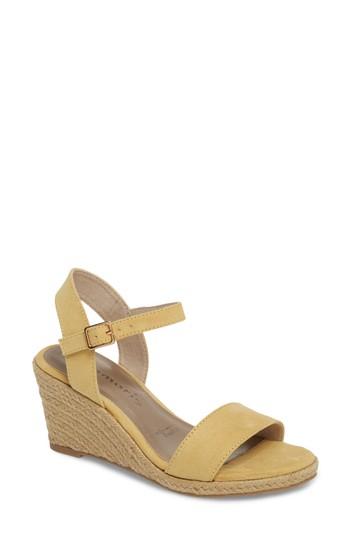 Women's Tamaris Livia Espadrille Wedge Sandal Eu - Yellow