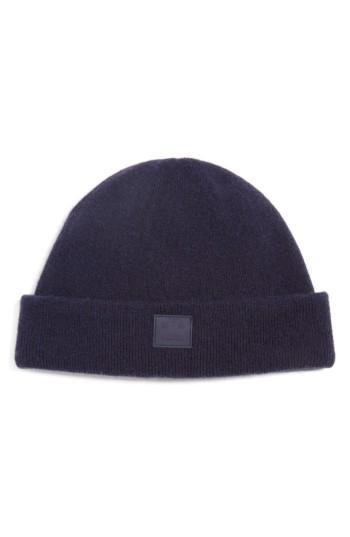 Men's Acne Studios Knut Face Patch Wool Beanie - Blue