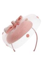 Nordstrom Dot Veil Fascinator Headband, Size - Pink