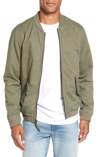 Men's Rvca All City Bomber Jacket - Green