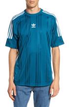 Men's Adidas Originals Jacquard Stripe T-shirt - Blue/green