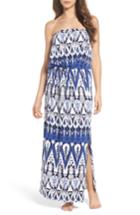 Women's Tommy Bahama Pineapple Ikat Cover-up Bandeau Maxi Dress - Blue