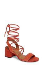 Women's Topshop Nevada Lace-up Sandal .5us / 36eu - Orange