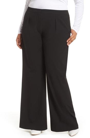 Women's Halogen High Waist Wide Leg Pants (similar To 16w) - Black