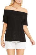 Women's Two By Vince Camuto Off The Shoulder Tee - Black