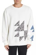 Men's Calvin Klein 205w39nyc Oversize Patchwork Detail Sweatshirt - White