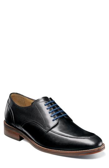 Men's Florsheim Salerno Apron Toe Derby .5 D - Black