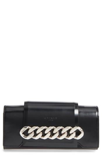 Givenchy Mini Infinity Calfskin Leather Shoulder/crossbody Bag - Black