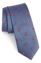 Men's 1901 Barby Paisley Silk Tie, Size - Burgundy