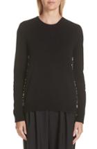 Women's Marc Jacobs Wool & Cashmere Back Button Sweater - Black