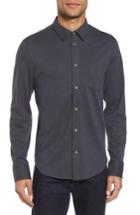 Men's Jason Scott Wilson Slim Fit Knit Sport Shirt, Size - Grey