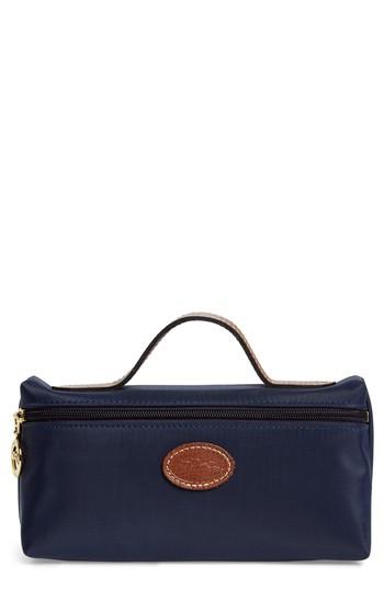 Longchamp 'le Pliage' Pouchette, Size - Navy