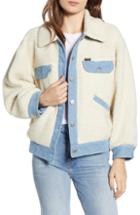 Women's Anne Vest Parker Genuine Shearling Hooded Coat Us / 36 De - Pink