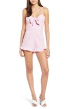Women's The Fifth Label Parcel Ruffle Hem Romper - Pink