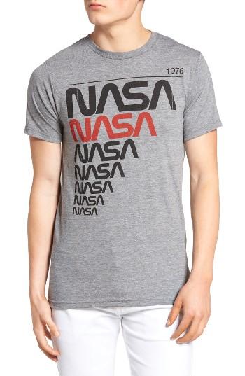 Men's Palmercash Nasa Worm 1976 T-shirt - Grey