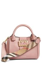 Burberry Small Buckle Leather Satchel - Pink