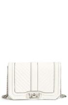 Rebecca Minkoff Small Love Chevron Quilted Leather Crossbody Bag -