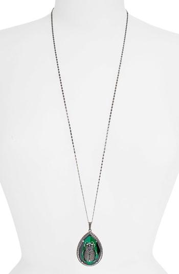 Women's Alexander Mcqueen Long Beetle Pendant Necklace