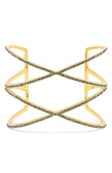 Women's Baublebar 'double Helix' Pave Cuff
