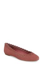 Women's Michael Michael Kors Thalia Perforated Ballet Flat M - Pink