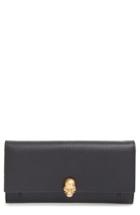 Women's Alexander Mcqueen Leather Wallet On A Chain - Black