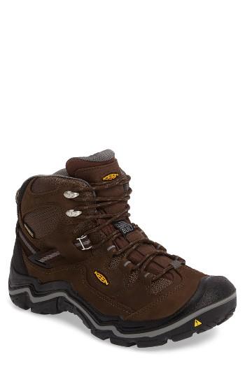 Men's Keen Durand Mid Waterproof Hiking Boot .5 M - Brown