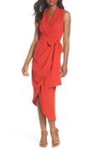 Women's C/meo Collective Entice Asymmetrical Wrap Dress - Red