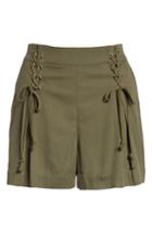 Women's 1.state Lace-up Detail Flat Front Shorts