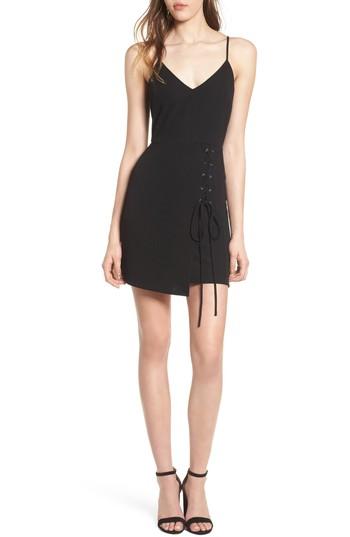 Women's 4si3nna Lace-up Body-con Dress - Black