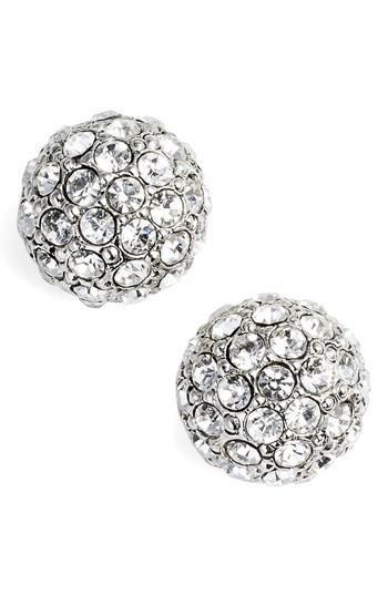 Women's Oscar De La Renta Pave Crystal Stud Earrings