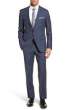 Men's Boss Huge/genius Trim Fit Solid Wool Blend Suit