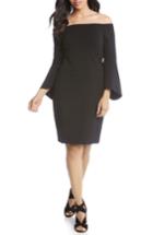 Women's Karen Kane Bell Sleeve Off The Shoulder Dress - Black