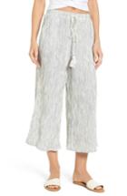 Women's Bp. Crinkled Wide Leg Crop Pants - Ivory