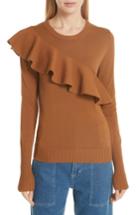 Women's Apiece Apart Sterre Ruffle Detail Sweater - Grey