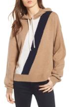 Women's Juicy Couture Stripe Cashmere Hoodie - Beige