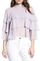Women's Bishop + Young Tiered Ruffle Blouse - Purple
