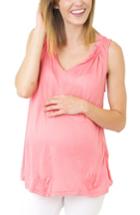 Women's Nom Maternity 'caitlin' Maternity Top - Coral