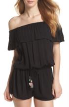 Women's Isabella Rose Besties Off The Shoulder Romper - Black