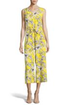 Women's Eci Tropical Print Sleeveless Jumpsuit - Yellow