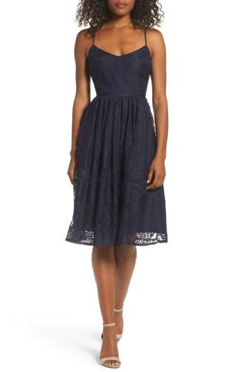 Women's Bb Dakota Galena Fit & Flare Dress - Blue