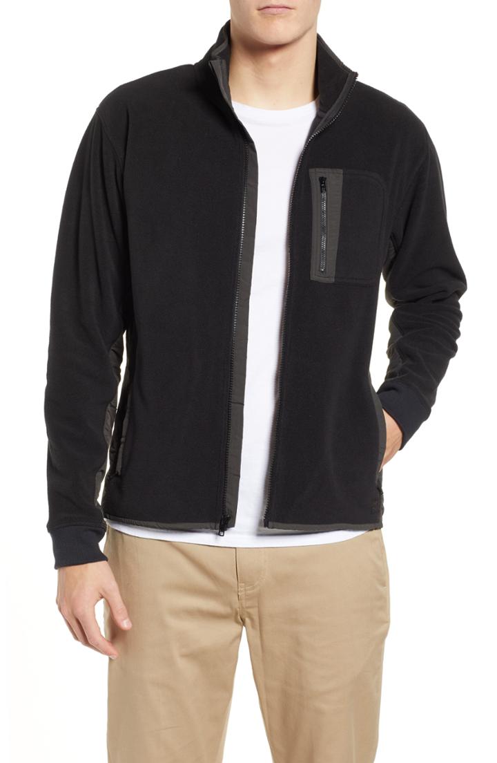 Men's Rvca Theros Zip Jacket - Grey