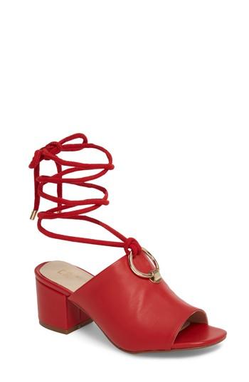 Women's E8 By Miista Mason Ankle Tie Sandal .5us / 36eu - Red