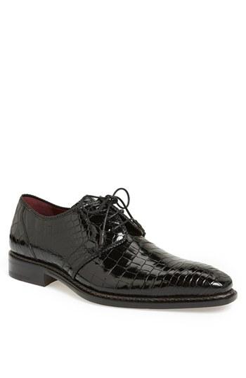 Men's Mezlan 'marini' Alligator Leather Derby M - Black