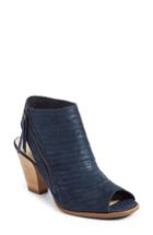 Women's Paul Green 'cayanne' Leather Peep Toe Sandal Us/ 2.5uk - Blue
